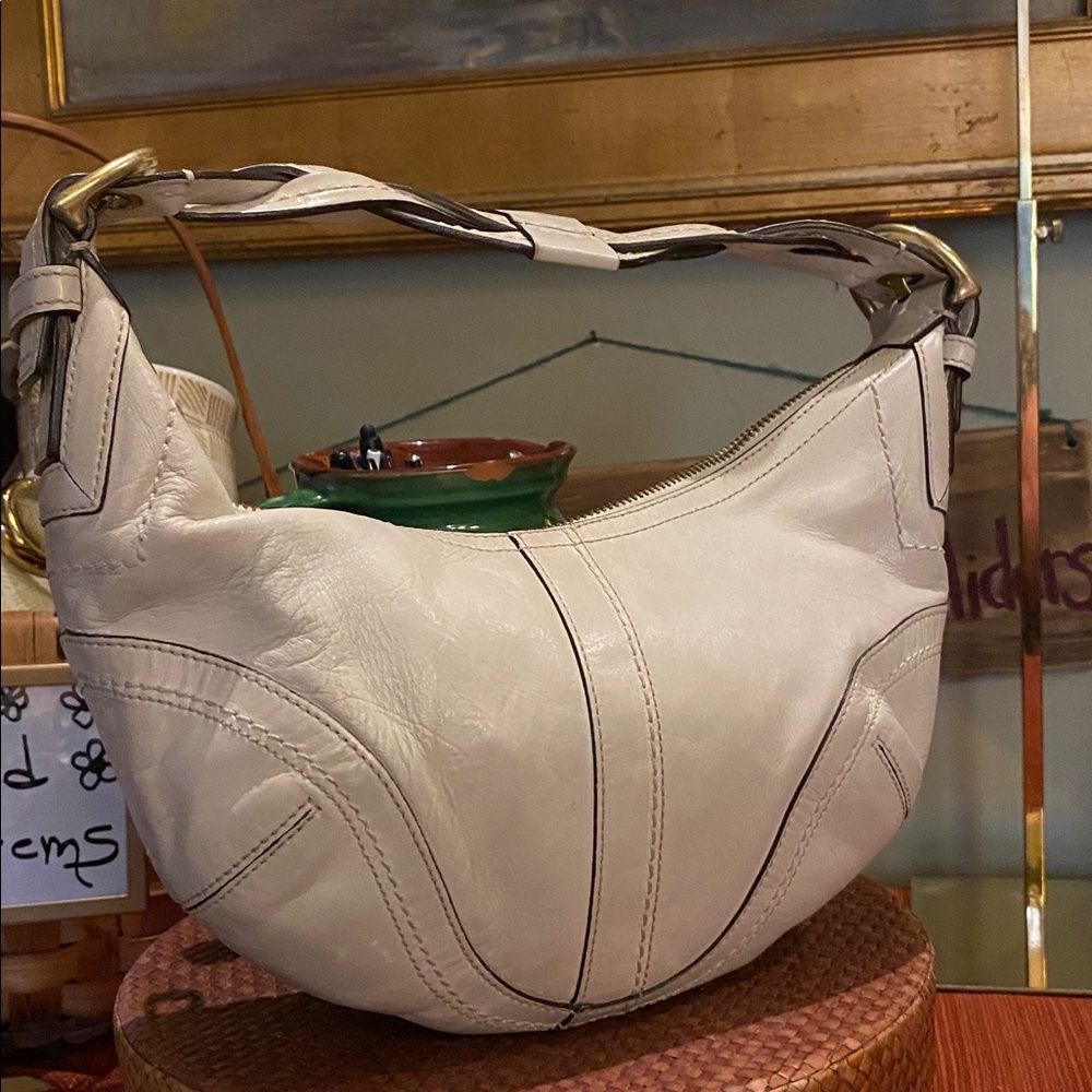 Coach Soho Braided Leather Hobo Shoulder Hand Y2K Bag
